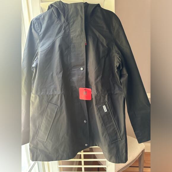 Hunter Women’s Water Wind Resistant Rain Cotton Jacket New Large - Picture 3 of 12